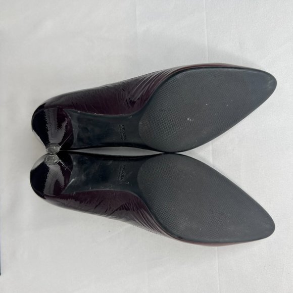 PRADA Circa 2008 DONNA KITTEN HEEL SZ 35 PATENT left toebox/ - Picture 7 of 8